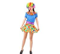 Vhersily 2026 Disfraz de Carnaval para Hombre y Mujer, Vestido de Cosplay Festivo con Falda Tutu Circo Accesorio Moda Chic y Elegante Estilo Trendy y Fiesta Vibrante para Noches Fuera Discoteca, Azul