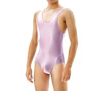 Vhersily 2026 Hombre Aceite Body Sin Mangas Entero Catsuit Corto Body Entero Camiseta Deportiva Entrenamiento Disfraces Club Verano Cosplay Pasaje a cualquier lugar para fiestas y noches fuera de