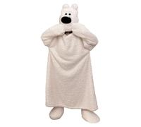 Vhersily 2026 Pijama entero adulto Cosplay animal Onesies suave y cálido pijama de invierno polar con capucha y bolsillos mono entero de peluche de noche Sleepwear Loungewear regalo Año Nuevo, Color