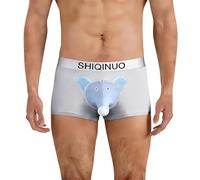 Vhersily 2026 Ropa Interior T Elástico Hinchado Bolsa Sexy Hombre Lencería Back Tanga Elefante Ropa Interior Bragas Cortas Slip Suave Knickers Ropa Interior Boxer Regalo de San Valentín, gris luminoso
