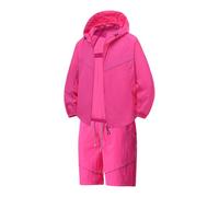 Vhersily 2026 Traje De Protección Solar De Manga Larga Con Pantalones Cortos Y Protector Solar Para Parejas Completas Primavera para Gimnasio y Baloncesto Entrenamiento Uso Diario, B Rosa Caliente, L