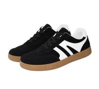Vhersily 2026 - Zapatillas deportivas para mujer, clásicas, retro, suela de goma, de piel, para el tiempo libre, tenis, monopatín, antideslizantes, para fitness, paseo, uso diario, Negro , 36 EU