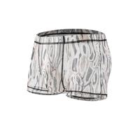 Vhersily Bañador de hombre Boxer con almohadilla extraíble y cordón pantalones cortos elásticos de cintura baja Boxershorts secado rápido bragas íntima cómodo para natación, playa, playa, beige, XXL