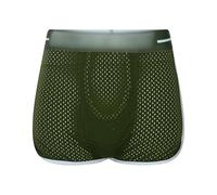 Vhersily Calzoncillos tipo bóxer para hombre, red transparente, diseño en U, tecnología Zero Costrizione Ice Silk ultraligero para noche con bolsillos, banda lumbar de silicona para máxima libertad