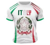 Vhersily Camiseta de hombre de manga corta con bandera italiana, camiseta íntima esencial para adultos, atletismo, correr, gimnasio, emblema Italia de la República Italiana Símbolo Souvenir Vacanza