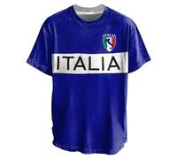 Vhersily Camiseta de hombre de manga corta con bandera italiana, camiseta íntima esencial para adultos, atletismo, correr, gimnasio, emblema Italia de la República Italiana Símbolo Souvenir Vacanza