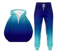 Vhersily Chándal de jogging para hombre, chándales deportivos de fútbol, con capucha y pantalones, Sportswear Fitness Training Suit para fitness y yoga, gimnasio, para llevar nuevo semestre, para