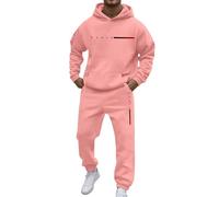 Vhersily Chándal para hombre, elegante conjunto de chándal de entrenamiento con estampado casual para todos los días, cómodo, ideal para combinar con camisetas, pantalones, gimnasia Activewear, para