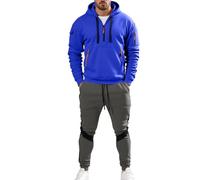 Vhersily Chándal Sudadera Con Capucha Y Pantalones Hombre Completo Deportivo Casual Invierno Ropa Felpa Conjunto Chándales Completos Tracksuit Streetwear, Gimnasia Activewear, Para Llevar Nuevo