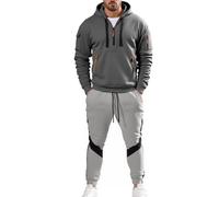 Vhersily Chándal Sudadera Con Capucha Y Pantalones Hombre Completo Deportivo Casual Invierno Ropa Felpa Conjunto Chándales Completos Tracksuit Streetwear, Gimnasia Activewear, Para Llevar Nuevo