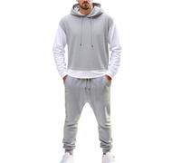 Vhersily Chándales de gimnasia para hombre, sudadera con cremallera y capucha, ropa deportiva y conjunto gimnasio regular fit, otoño e invierno Activewear, conjunto de tenis fitness, para llevar nuevo