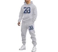 Vhersily Chándales para hombre completos ofertas, largo, de gran tamaño, para el tiempo libre, Y2K, Hip Hop, 2 piezas, sudadera y pantalones de jogging unisex, para llevar nuevo semestre, para otoño e