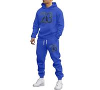 Vhersily Chándales para hombre completos ofertas, largo, de gran tamaño, para el tiempo libre, Y2K, Hip Hop, 2 piezas, sudadera y pantalones de jogging unisex, para llevar nuevo semestre, para otoño e