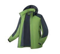 Vhersily Chaqueta impermeable 3 en 1 extraíble e interior polar - para senderismo, hombres y mujeres, gruesa cortavientos Mountain Sportswear Ciclismo, senderismo, otoño e invierno, versátil para look