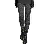 Vhersily Jeggings - Pantalones de mujer de felpa para otoño e invierno, elásticos, suaves, estampados con bocetos artísticos de algodón, perfectos para otoño e invierno, para carnaval, Halloween