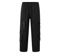 Vhersily Pantalones cargo de gran tamaño para hombre, con diseño de paracaídas, estilo callejero, para correr, de pierna recta, cómodos, ligeros, para motociclistas, para ir de excursión, para llevar