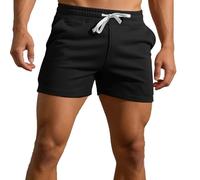 Vhersily Pantalones cortos para hombre, de algodón de secado rápido, cómodos, deportivos, con bolsillos para natación, para correr, informales al aire libre, transpirables, cómodos, moda Streetstyle