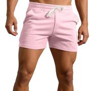 Vhersily Pantalones cortos para hombre, de algodón de secado rápido, cómodos, deportivos, con bolsillos para natación, para correr, informales al aire libre, transpirables, cómodos, moda Streetstyle