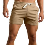 Vhersily Pantalones cortos para hombre, de algodón de secado rápido, cómodos, deportivos, con bolsillos para natación, para correr, informales al aire libre, transpirables, cómodos, moda Streetstyle