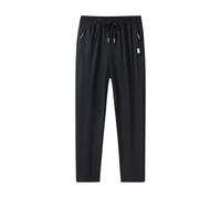 Vhersily Pantalones de chef para hombre, de trabajo elásticos, con cordón, pantalones de verano, ligeros, de verano, cintura elástica, ajuste regular, anchos, resistentes a las arrugas, pantalones