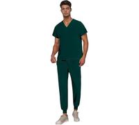 Vhersily Pantalones Unisex Cintura Elástica Uniforme de Trabajo Clínica Hospital Uniforme Enfermera Exfoliante Médico Hombre Mujer 2026 Uniforme Estetista Uniforme Uniforme Hospital con Cordón