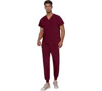 Vhersily Pantalones Unisex Cintura Elástica Uniforme de Trabajo Clínica Hospital Uniforme Enfermera Exfoliante Médico Hombre Mujer 2026 Uniforme Estetista Uniforme Uniforme Hospital con Cordón