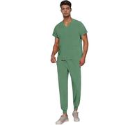 Vhersily Pantalones Unisex Cintura Elástica Uniforme de Trabajo Clínica Hospital Uniforme Enfermera Exfoliante Médico Hombre Mujer 2026 Uniforme Estetista Uniforme Uniforme Hospital con Cordón