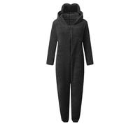 Vhersily Pijama entero para mujer de forro polar Teddy Pijamas enteros Adulto Cosplay Animal Onesies con Capucha Mono entero de Peluche Adecuado Suelto Y2K Discoteca Suave y Ligero 2026 Regalo Año