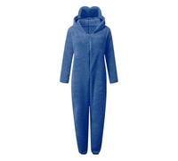 Vhersily Pijama entero para mujer de forro polar Teddy Pijamas enteros Adulto Cosplay Animal Onesies con Capucha Mono entero de Peluche Adecuado Suelto Y2K Discoteca Suave y Ligero 2026 Regalo Año