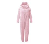 Vhersily Pijama entero para mujer de forro polar Teddy Pijamas enteros Adulto Cosplay Animal Onesies con Capucha Mono entero de Peluche Adecuado Suelto Y2K Discoteca Suave y Ligero 2026 Regalo Año