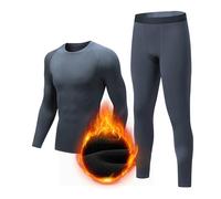 Vhersily Ropa interior térmica hombre invierno transpirable camiseta térmica y bragas largas térmicas Homewear Sleepwear Loungewear Nightwear Otoño Invierno suave y ligero pijamas de noche regalo Año