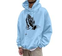 Vhersily Sudadera con capucha para hombre con impresión de God Design Casual, cómoda y diaria, de manga larga, cálida de invierno, para viajes y paseos, entrenamiento de culturismo deportivo, versátil