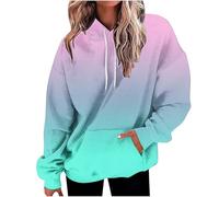 Vhersily Sudadera con capucha para hombre y mujer, manga larga, ajuste cómodo, con cordón, para trabajo, entrenamiento, running, culturismo, deporte, otoño e invierno, verde menta, L