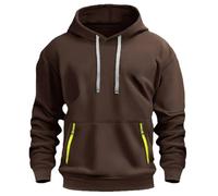 Vhersily Sudaderas con Capucha para Hombre Cremallera De Manga Larga Pullover Top con Cordón y Bolsillos Trabajo Activewear Ligero para Vacaciones Entrenamiento Correr Para Otoño e Invierno