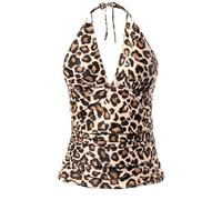 Vhersily Traje de baño para mujer con Push Up Shape, con cordones al cuello, espalda descubierta cuello en V Curvy Trajes de baño de contención Cruz Mar Piscina Playa Regalo de San Valentín, verde