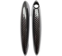 VHEUHZ 2 fundas de manija para puerta Trim compatible con BMW Mini R60 Countryman 1st Cooper S R50 R52 R53 R55 R56 R57 R58 R59 R61 negro de fibra de carbono