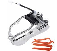 VHEUHZ Mango de puerta portador delantero izquierdo del lado con cable Compatible con BMW X5 E53 2000-2006 51218243615 (4 recortar cuñas carenado)