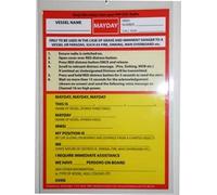 VHF DSC Mayday Procedure Card (Cockpit Cards)