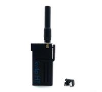 VHF/UHF Amateur Radio Transceptor Módulo V2.0 PTT de doble banda para Android Smartphone, ABS negro (adaptador)