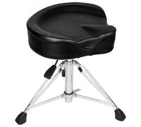 Vhffoso Taburete hidráulico para batería, altura regulable de 45 a 65 cm, resistente de doble punta, silla de batería estilo motocicleta, asiento de batería para niños