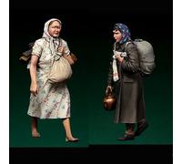 VHGHHVEJ 1/35 Kit de modelismo de Resina de Soldados Refugiados Europeos de la Segunda Guerra Mundial Figura sin Pintar ni Montar //L9e5Z5