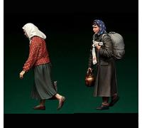 VHGHHVEJ 1/35 Kit de modelismo de Resina de Soldados Refugiados Europeos de la Segunda Guerra Mundial Figura sin Pintar ni Montar //L9e5Z1
