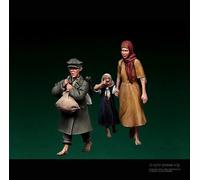 VHGHHVEJ 1/35 Kit de Resina de Soldado refugiado Europeo de la Segunda Guerra Mundial Kit de Resina de Soldado sin Pintar ni Montar (2 Personas) //F9G5O6