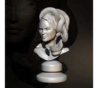 VHGHHVEJ 55mm Kit de modelismo de Busto de Resina de guerrera samurái de la antigüedad sin Pintar ni Montar //F6G2O9