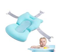 Vhjlfig 43x28x22cm Hamaca de baño para bebé Red de baño para recién nacido Hamaca de baño ajustable antideslizante Cojín de malla para alfombra de baño de asiento de baño confort y seguridad