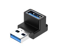 Vhjlfig Adaptador de ángulo Recto de 10 Gbps de aleación de Aluminio en ángulo Recto Tipo C Macho a USB Hembra, adaptadores USB C a USB para Smartphone, Tablet, portátil