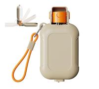 Vhjlfig Botella de agua para mascotas, 2 en 1 dispensador de botella para perros, contenedor de comida para alimentar cachorros pequeños y medianos gatitos al aire libre