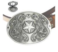 Vhjlfig Hebilla De Cinturón De Cerveza Para Hombres,Clip De Metal Portátil Manos Libres | Hebilla De Cinturón Portabebidas - Para Mujeres Hombres Bebidas Agua Noche Camping Picnic, Caja Pentagrama
