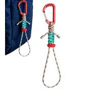 Vhjlfig Llavero de paracord,Correa de transporte para botella de agua con mosquetón - Correa de silbato para mujer, botella de agua, camping, deportes al aire libre, senderismo, trekking, escalada