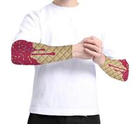 Vhjlfig Manga Compresiva Para Brazos, Manga Deportiva Para Brazo, Estampado Helado Protección UV Combinación Colores Codo Mujer Hombre Ejercicio Jardinería Caza Interior